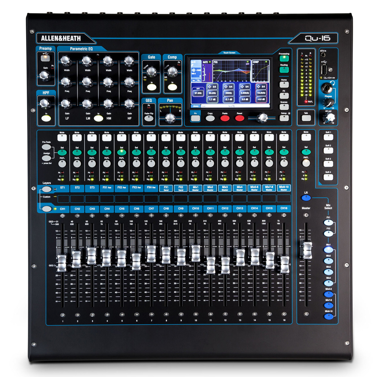 Allen and Heath Qu-16 Table de mixage numérique, Chrome Edition